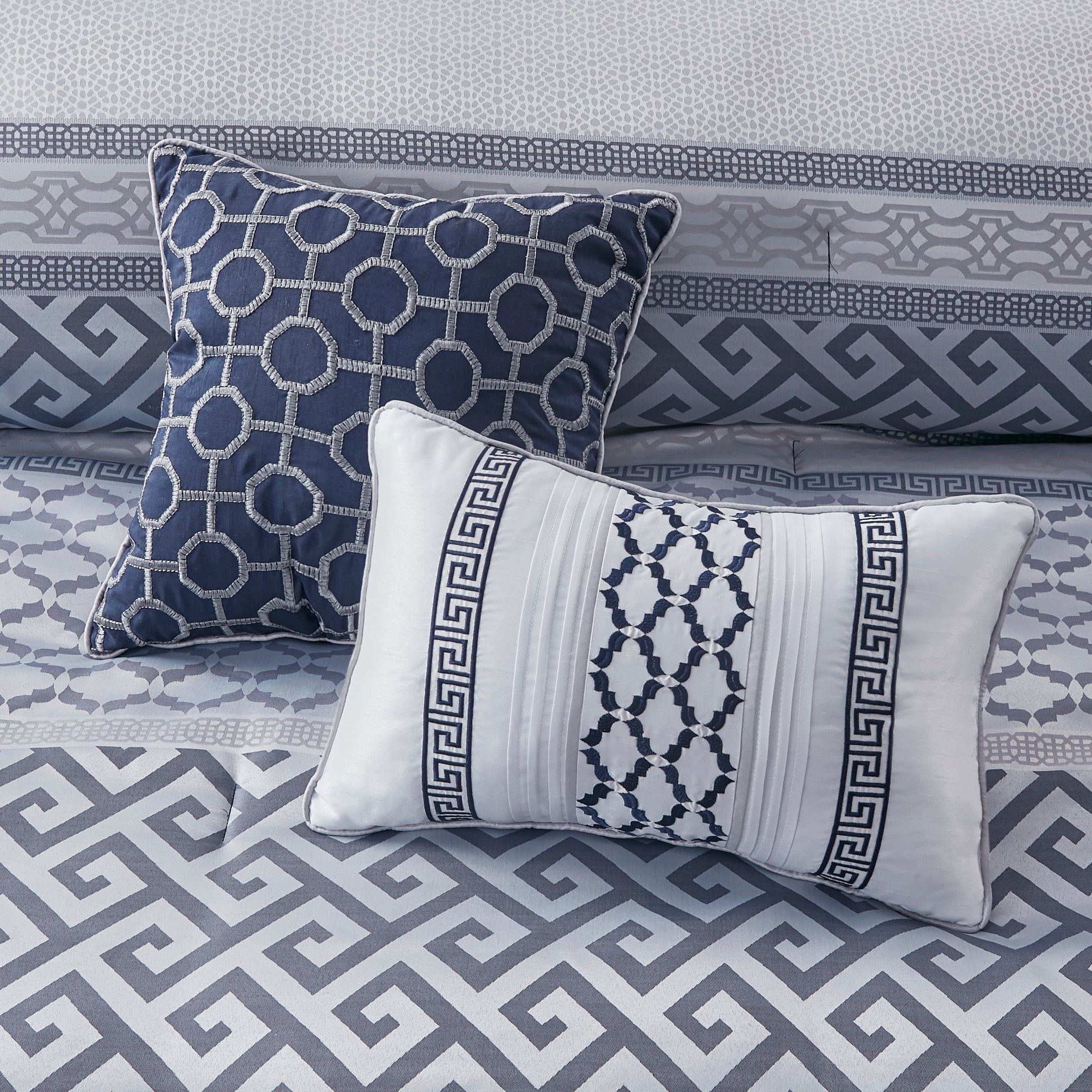 Ensemble de couette jacquard géométrique Madison Park Christian 7 pièces