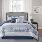 Ensemble de couette jacquard géométrique Madison Park Christian 7 pièces