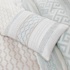 Ensemble de couette jacquard géométrique Madison Park Christian 7 pièces