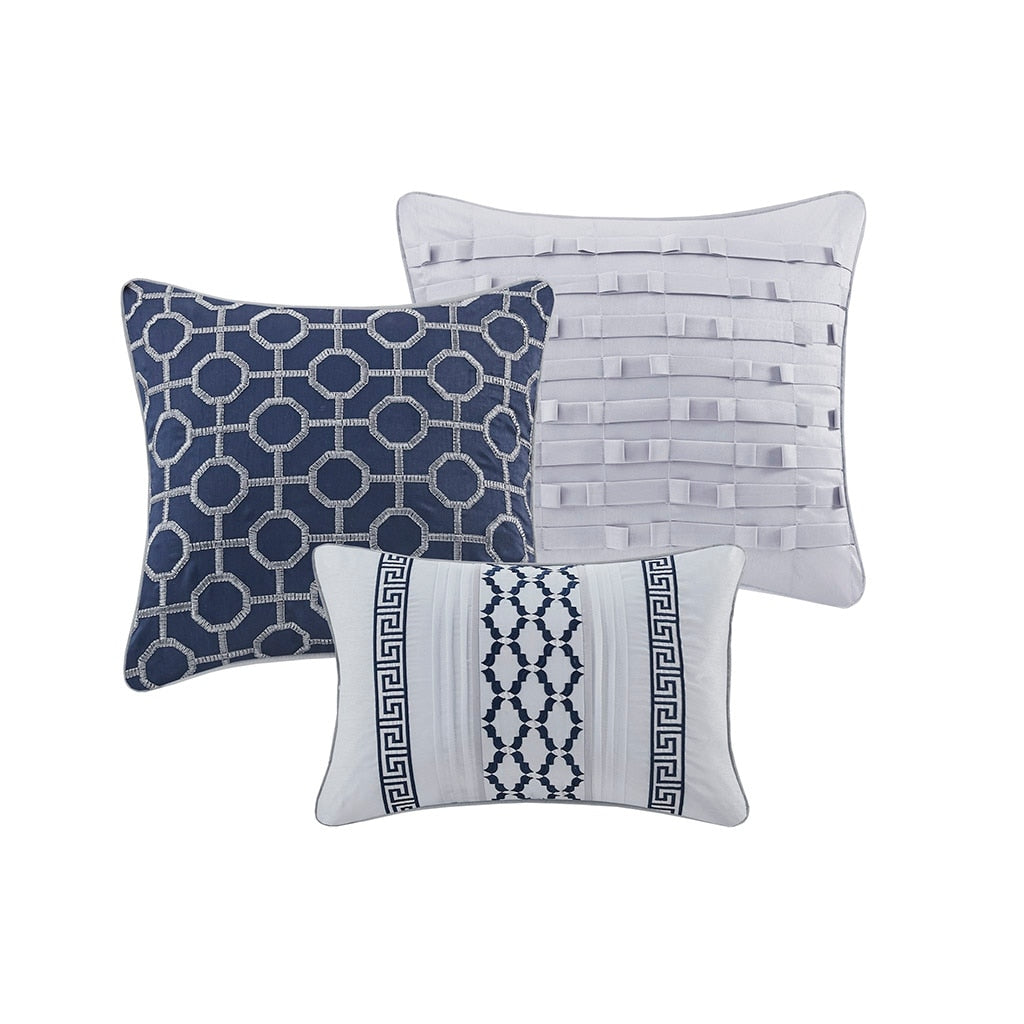 Ensemble de couette jacquard géométrique Madison Park Christian 7 pièces