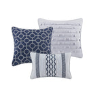 Ensemble de couette jacquard géométrique Madison Park Christian 7 pièces