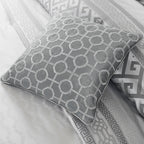 Ensemble de couette jacquard géométrique Madison Park Christian 7 pièces