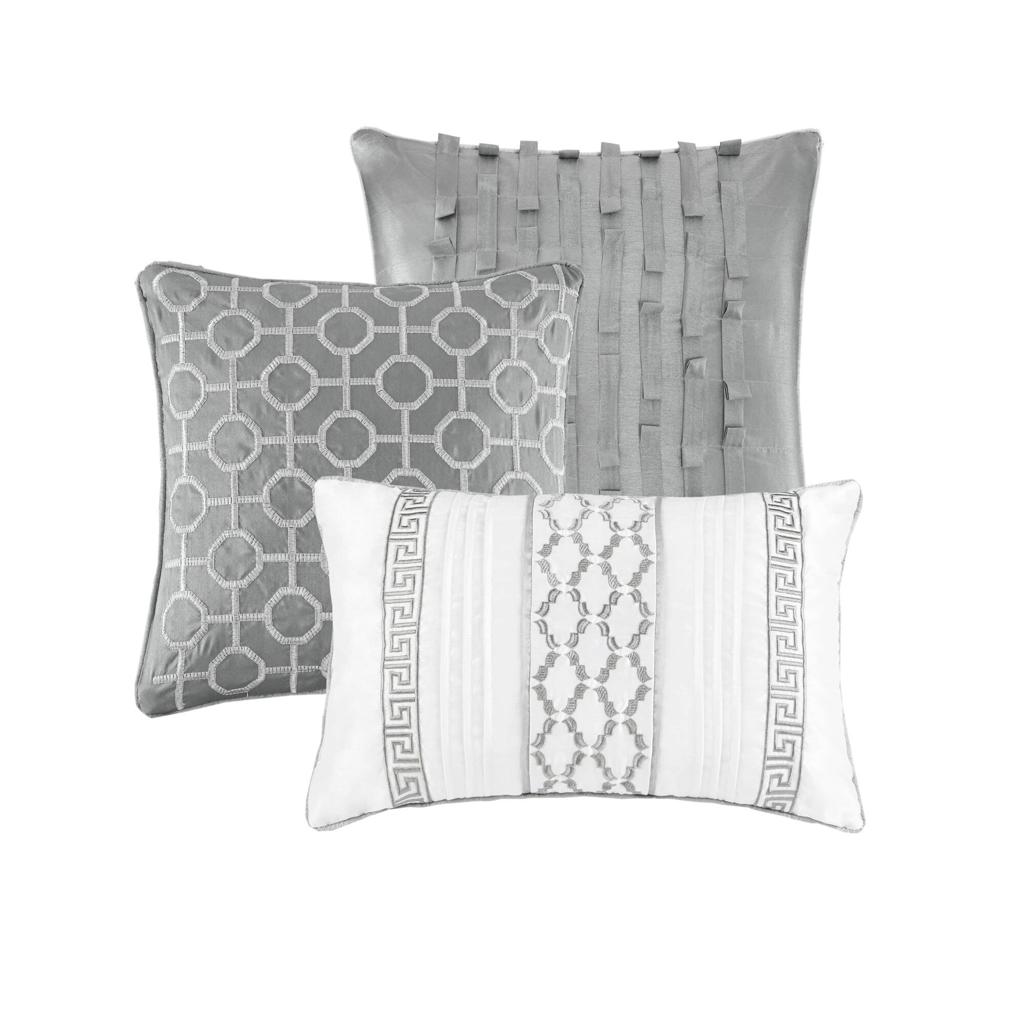 Ensemble de couette jacquard géométrique Madison Park Christian 7 pièces