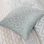 Ensemble de couette jacquard géométrique Madison Park Christian 7 pièces