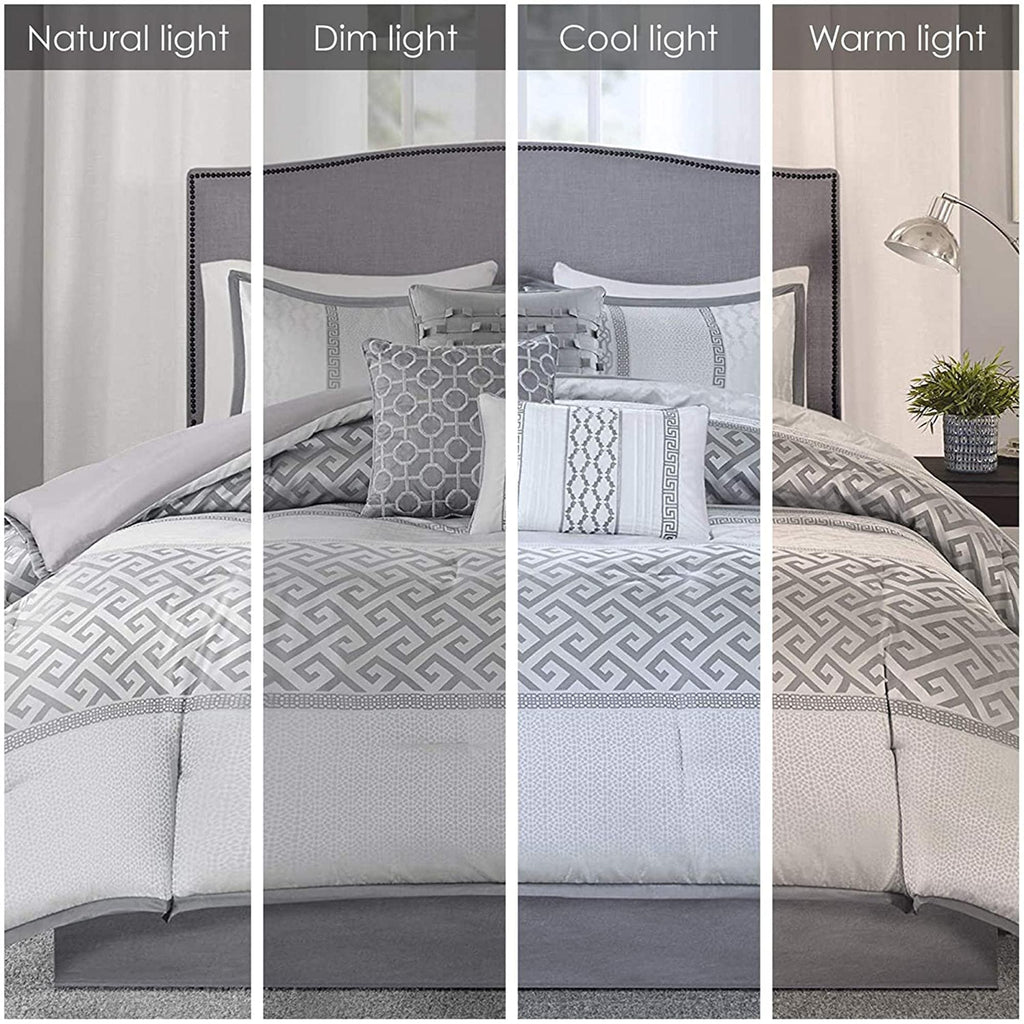 Ensemble de couette jacquard géométrique Madison Park Christian 7 pièces