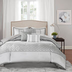 Ensemble de couette jacquard géométrique Madison Park Christian 7 pièces