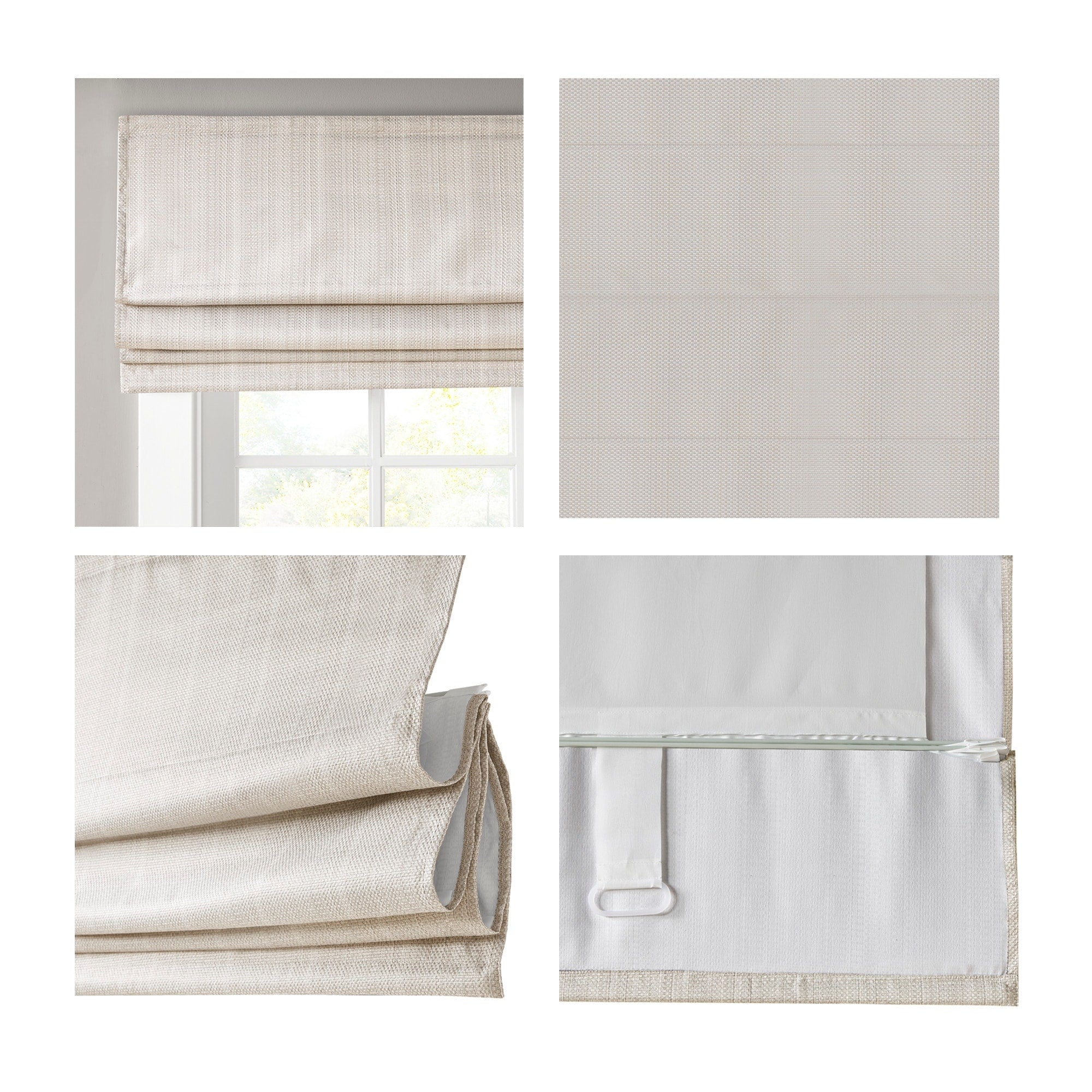 Store romain occultant sans fil Madison Park Colm Basketweave