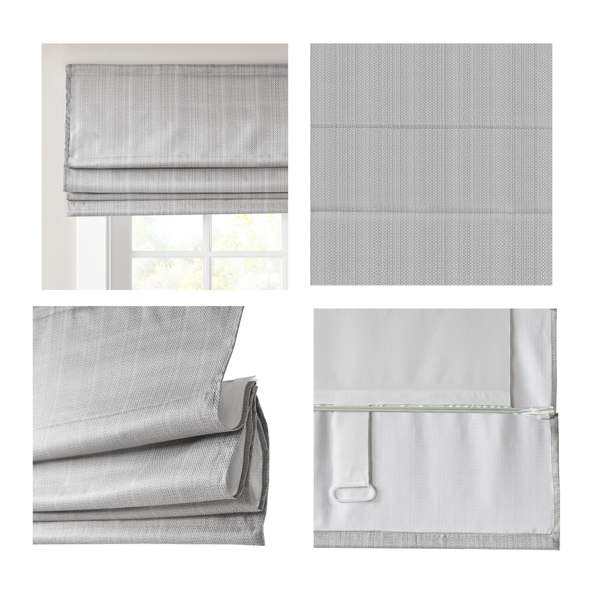 Store romain occultant sans fil Madison Park Colm Basketweave