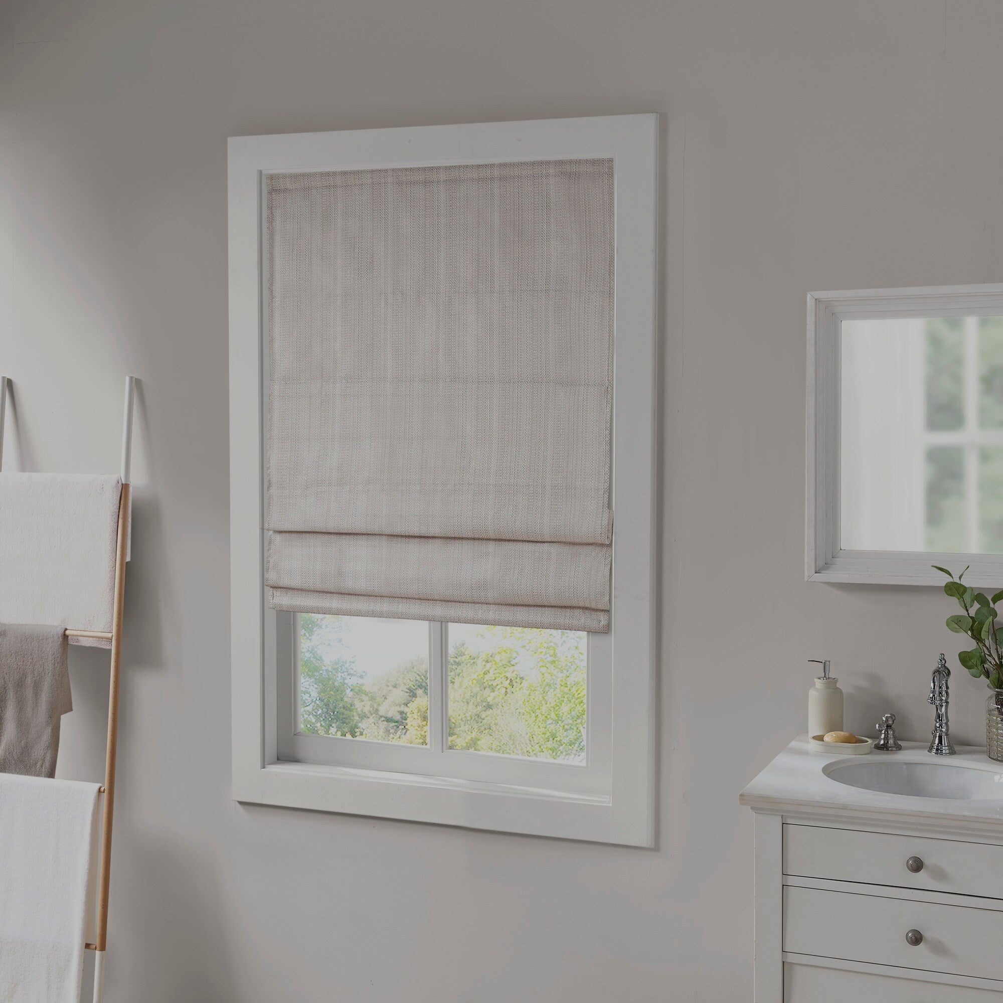 Store romain occultant sans fil Madison Park Colm Basketweave