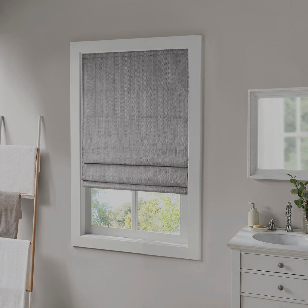 Store romain occultant sans fil Madison Park Colm Basketweave