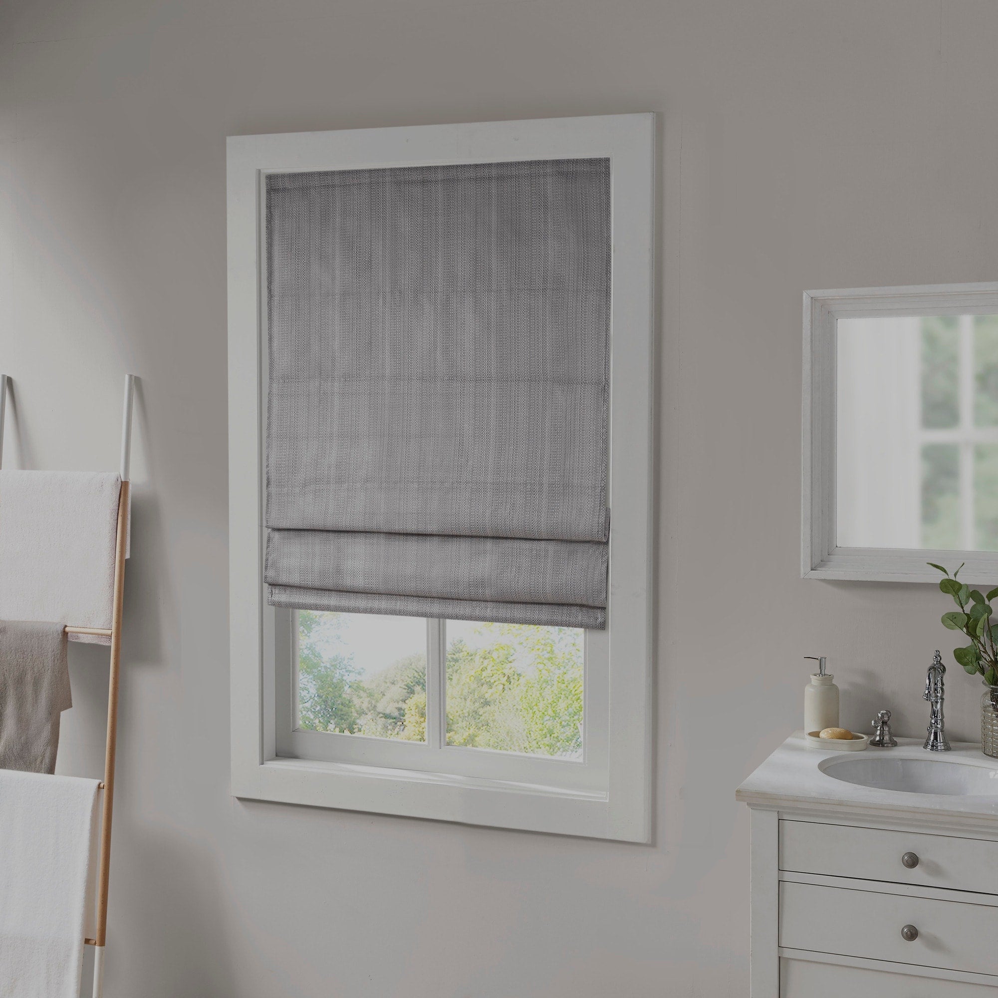 Store romain occultant sans fil Madison Park Colm Basketweave