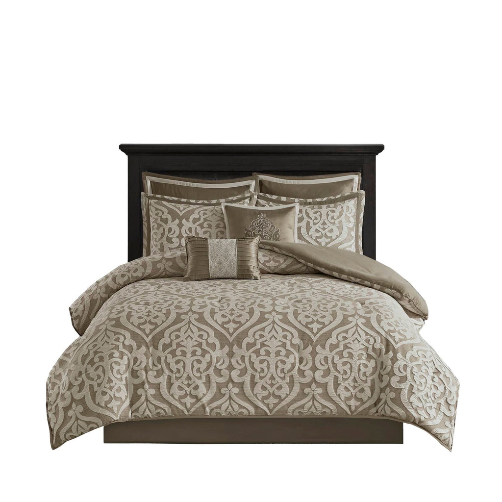 Ensemble de couette jacquard Madison Park Dillon 8 pièces