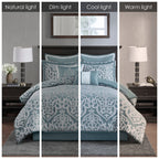 Ensemble de couette jacquard Madison Park Dillon 8 pièces