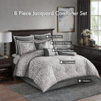 Ensemble de couette jacquard Madison Park Dillon 8 pièces