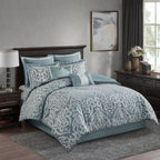 Ensemble de couette jacquard Madison Park Dillon 8 pièces