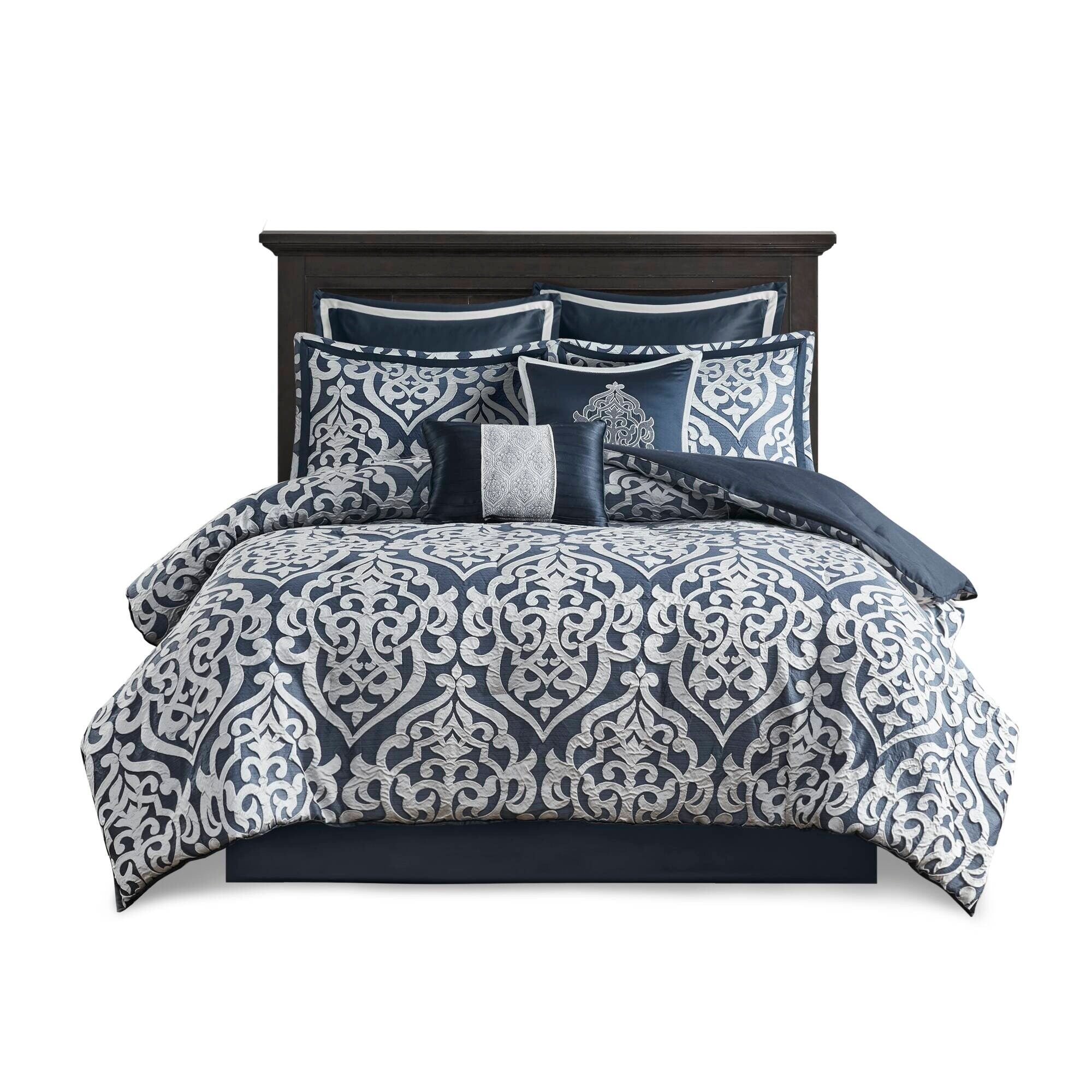 Ensemble de couette jacquard Madison Park Dillon 8 pièces