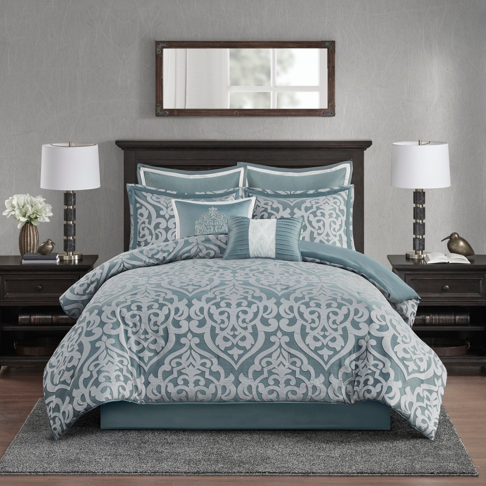 Ensemble de couette jacquard Madison Park Dillon 8 pièces