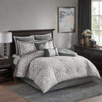 Ensemble de couette jacquard Madison Park Dillon 8 pièces