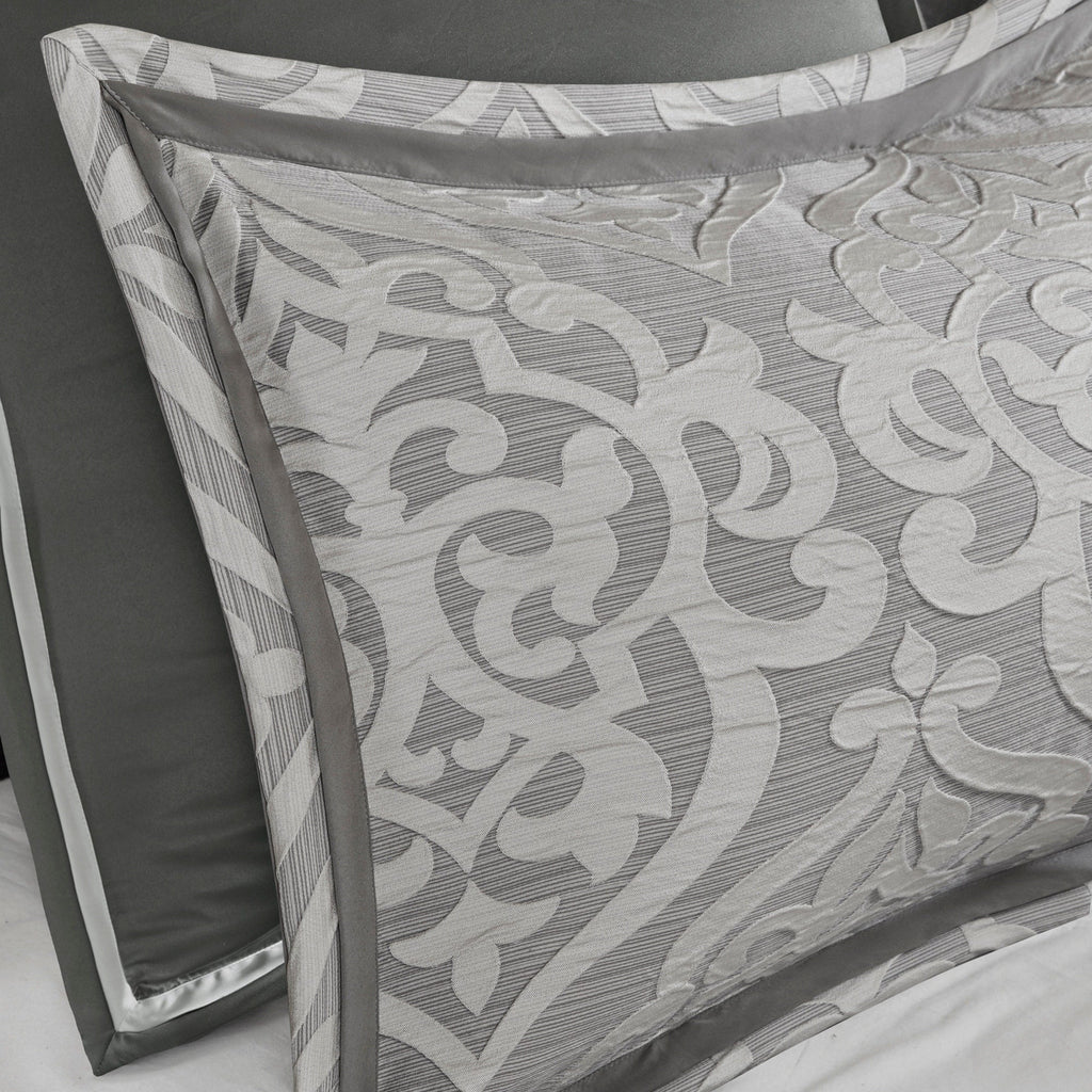 Ensemble de couette jacquard Madison Park Dillon 8 pièces