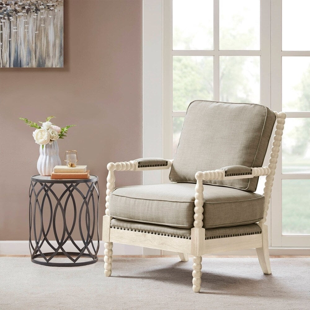 Fauteuil à cadre en bois tourné Madison Park Donohue
