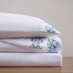 Ensemble de draps 4 pièces en microfibre brodée Madison Park