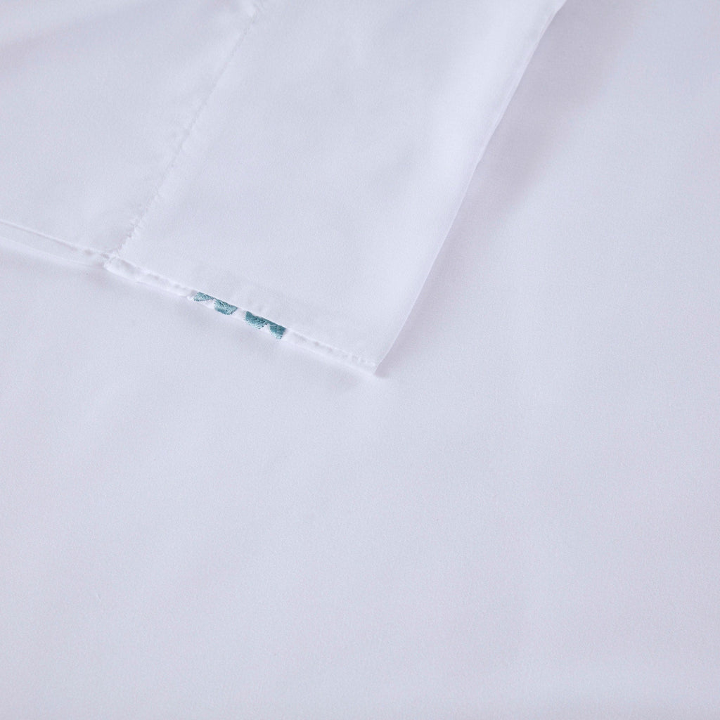 Ensemble de draps 4 pièces en microfibre brodée Madison Park