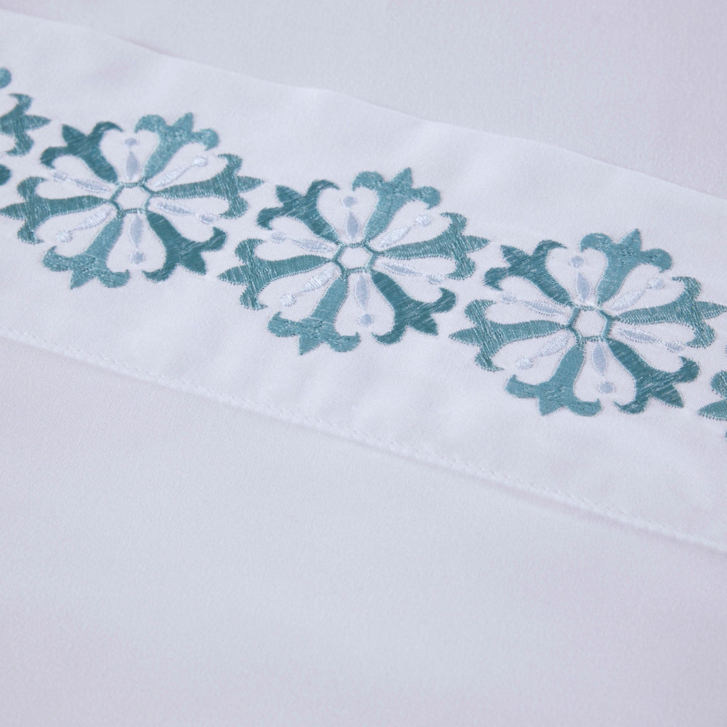 Ensemble de draps 4 pièces en microfibre brodée Madison Park