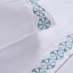 Ensemble de draps 4 pièces en microfibre brodée Madison Park