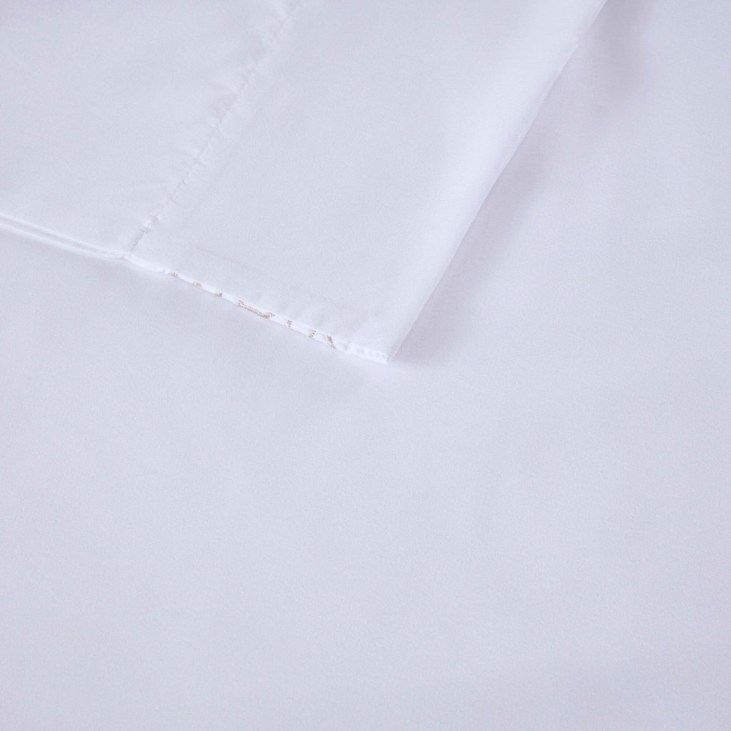 Ensemble de draps 4 pièces en microfibre brodée Madison Park