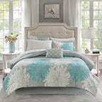 Parure de lit Madison Park Essentials Caldwell complète avec draps en coton