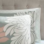 Parure de lit Madison Park Essentials Caldwell complète avec draps en coton