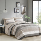 Parure de lit Madison Park Essentials Deacon avec couette et draps