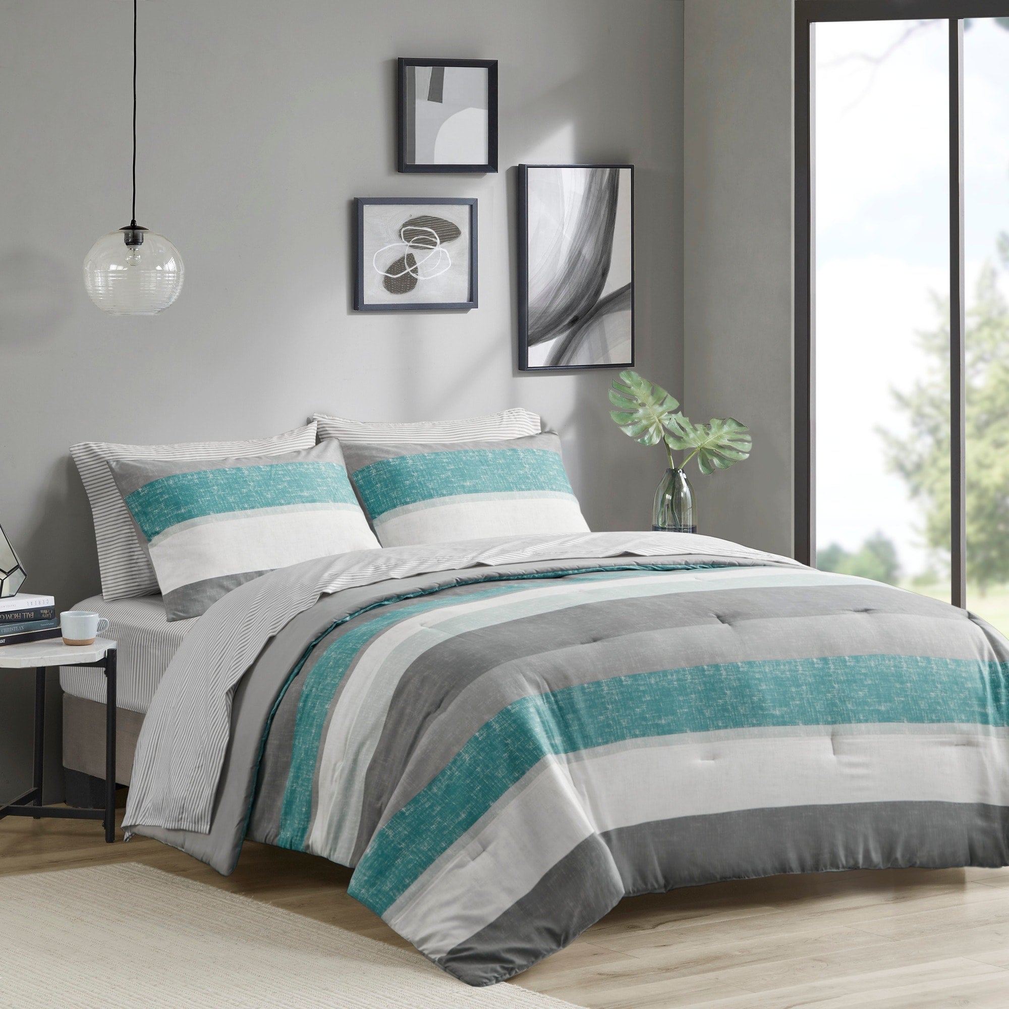 Parure de lit Madison Park Essentials Deacon avec couette et draps