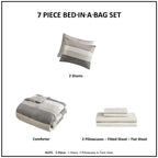 Parure de lit Madison Park Essentials Deacon avec couette et draps