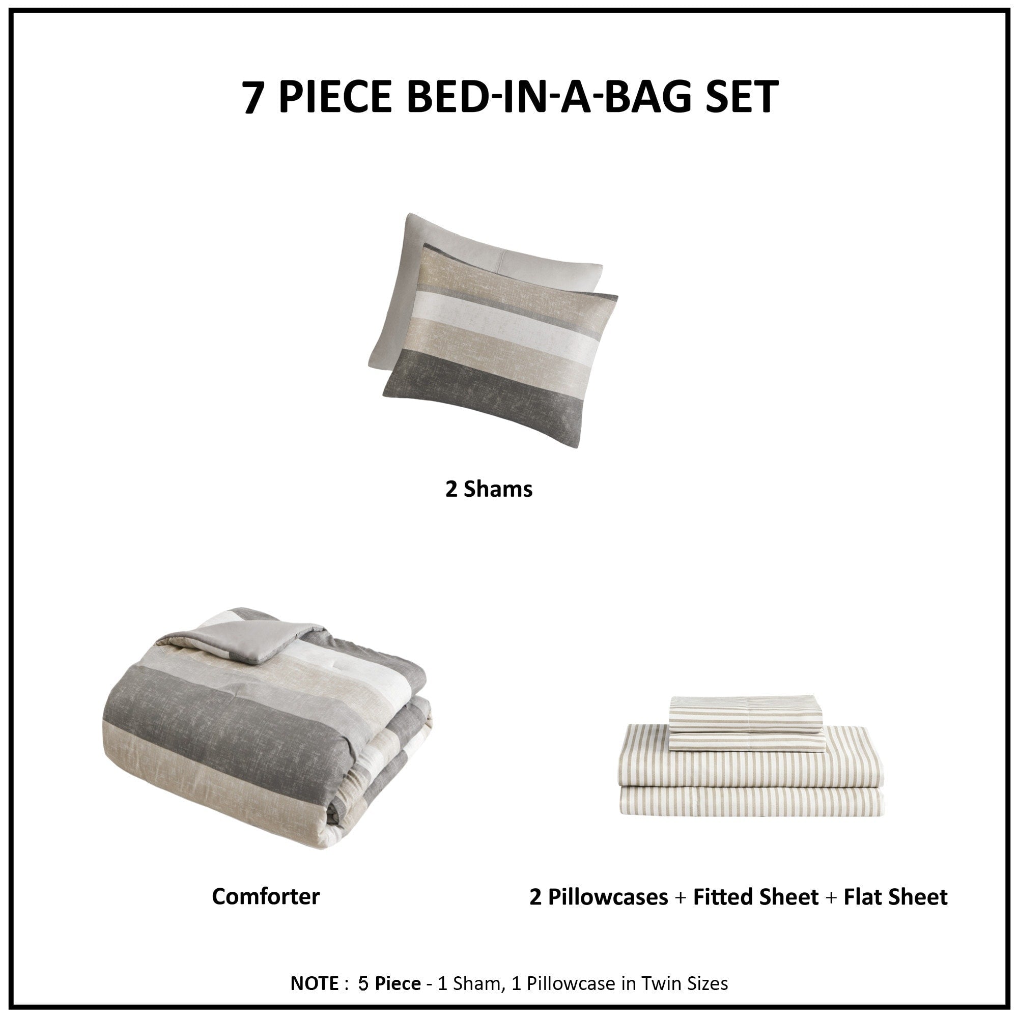 Parure de lit Madison Park Essentials Deacon avec couette et draps