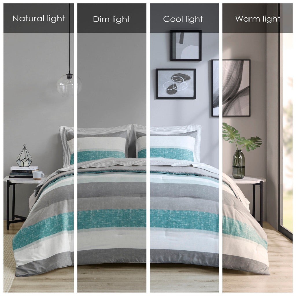 Parure de lit Madison Park Essentials Deacon avec couette et draps