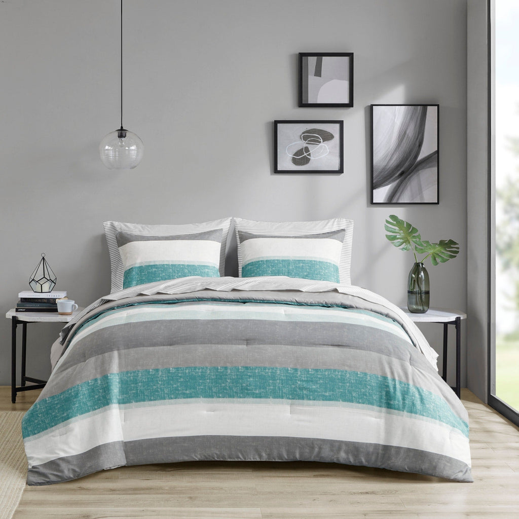 Parure de lit Madison Park Essentials Deacon avec couette et draps