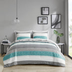 Parure de lit Madison Park Essentials Deacon avec couette et draps