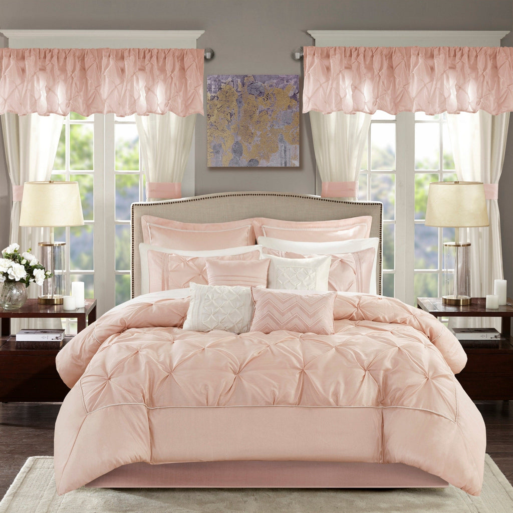 Ensemble de 24 pièces Madison Park Essentials Loretta avec rideaux et draps