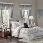 Ensemble de 24 pièces Madison Park Essentials Loretta avec rideaux et draps