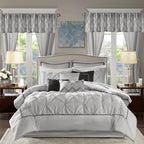 Ensemble de 24 pièces Madison Park Essentials Loretta avec rideaux et draps