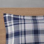 Parure de lit réversible Madison Park Essentials Paton bleu marine avec draps