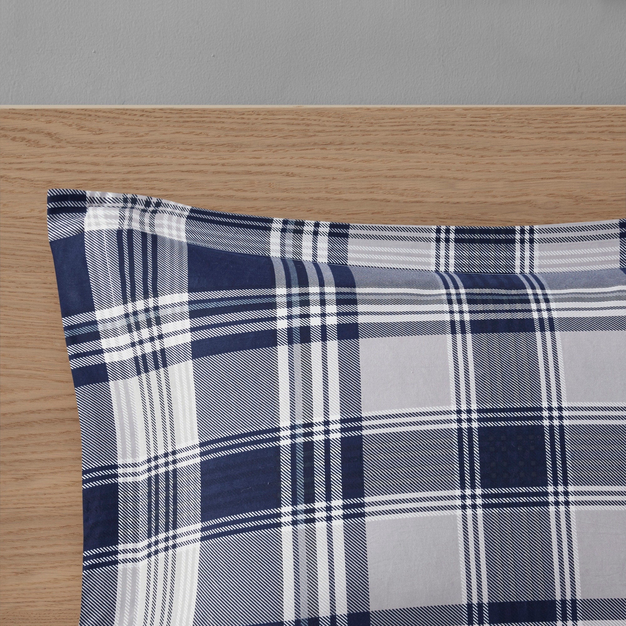Parure de lit réversible Madison Park Essentials Paton bleu marine avec draps