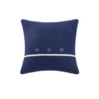 Parure de lit réversible Madison Park Essentials Paton bleu marine avec draps