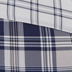 Parure de lit réversible Madison Park Essentials Paton bleu marine avec draps