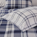 Parure de lit réversible Madison Park Essentials Paton bleu marine avec draps