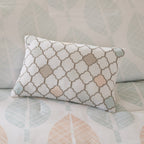 Parure de lit Madison Park Essentials Pelham Bay corail/vert avec draps en coton
