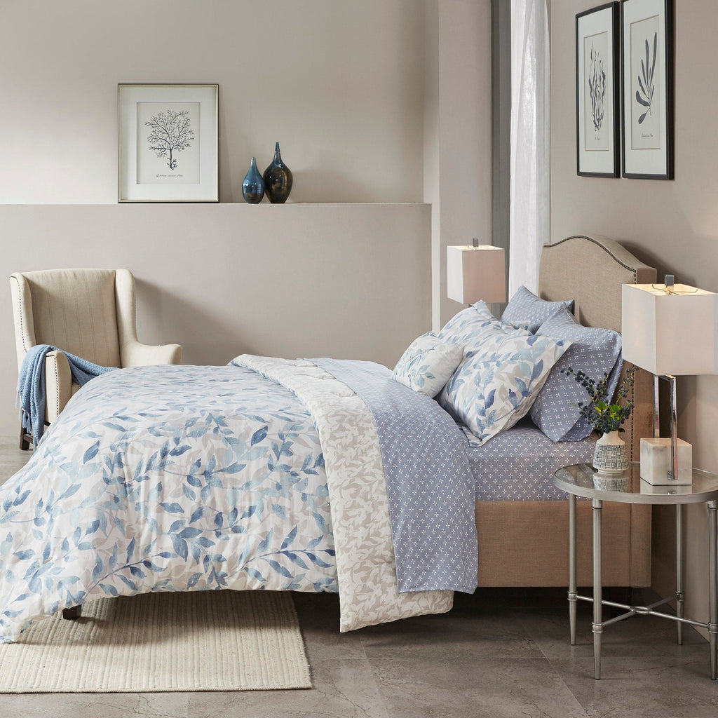 Parure de lit réversible Madison Park Essentials Thelma avec draps