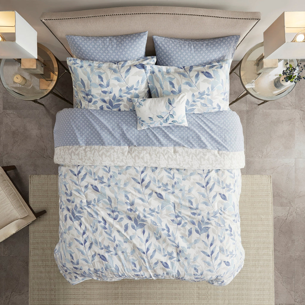 Parure de lit réversible Madison Park Essentials Thelma avec draps