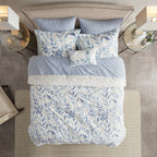 Parure de lit réversible Madison Park Essentials Thelma avec draps